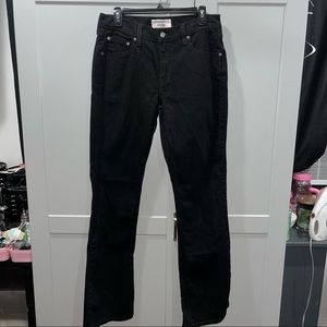 Levi Strauss stretch bootcut jeans size misses 10 Long
